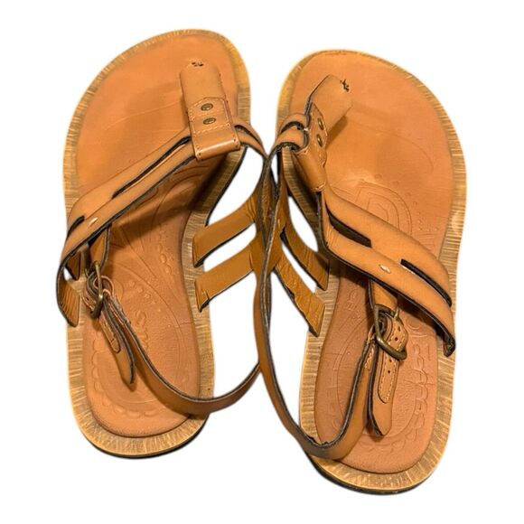 Clark’s Billie Swing Honey Strappy thong Sandals Size 9 tan - Picture 7 of 8